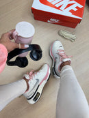 Tênis Feminino Zoomx 04 (2 Pares Cadarços) - Branco e Rosê