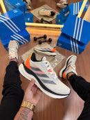 Tênis Unissex Adidas Adizero Boston 08 Cinza e Laranja