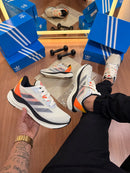 Tênis Unissex Adidas Adizero Boston 08 Cinza e Laranja