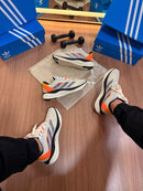 Tênis Unissex Adidas Adizero Boston 08 Cinza e Laranja