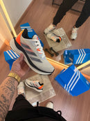 Tênis Unissex Adidas Adizero Boston 08 Cinza e Laranja