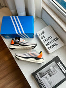 Tênis Unissex Adidas Adizero Boston 08 Cinza e Laranja