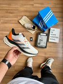 Tênis Unissex Adidas Adizero Boston 08 Cinza e Laranja