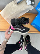 Tênis Unissex Adidas Adizero Boston 08 Preto e Rosa