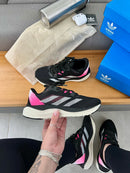 Tênis Unissex Adidas Adizero Boston 08 Preto e Rosa