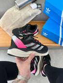 Tênis Unissex Adidas Adizero Boston 08 Preto e Rosa