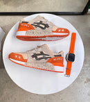 Tênis Masculino Asics Gel-Lyte III Premium (EM COURO) Laranja