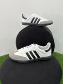 Tênis Feminino Adidas Samba Premium (EM COURO) Branco e Preto