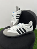 Tênis Feminino Adidas Samba Premium (EM COURO) Branco e Preto