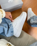 Tênis Feminino Nike Air force 1 Triple Premium Branco