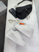 Tênis Feminino Nike Air force 1 Triple Premium Branco